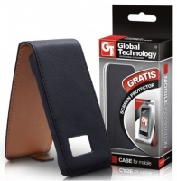Capa Protetora Flip "Exclusive" Samsung i8190 Galaxy S III Mini Preta (Oferta Película)