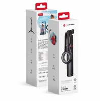 Selfie Stick FORCELL F-GRIP MagSelfie S100M com Controlo Remoto Preto