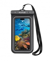 Bolsa Impremiavel Rixus RXBG20 Sponge Waterproof 6.7" Phone Bag Preto
